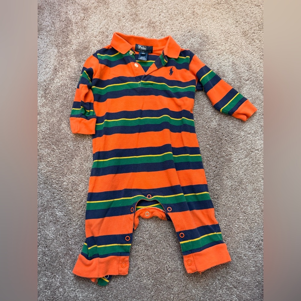 Polo Pique collared one piece outfit